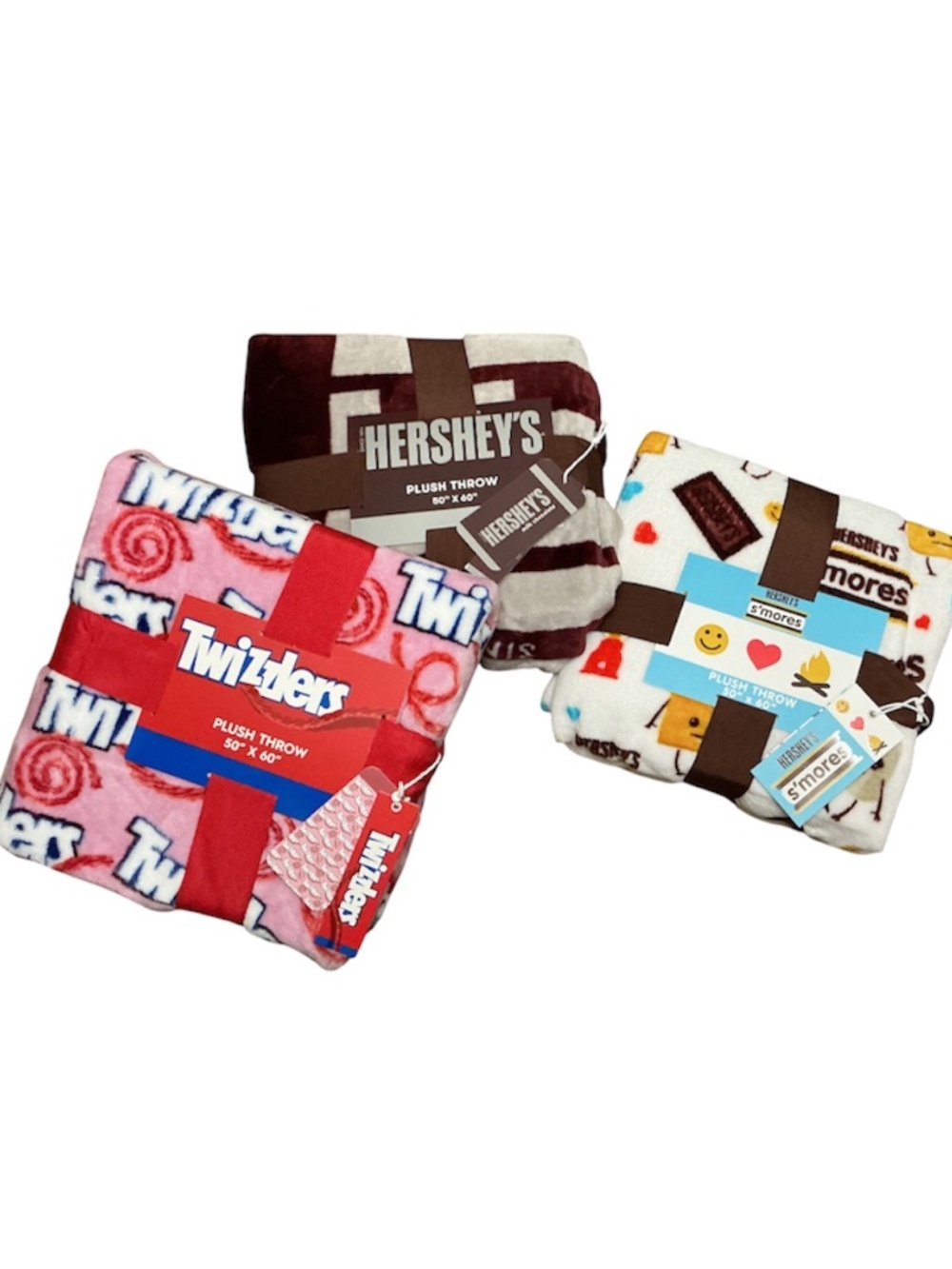 HERSHEY, TWIZZLERS or S’MORES  Plush Throw 50 x 60